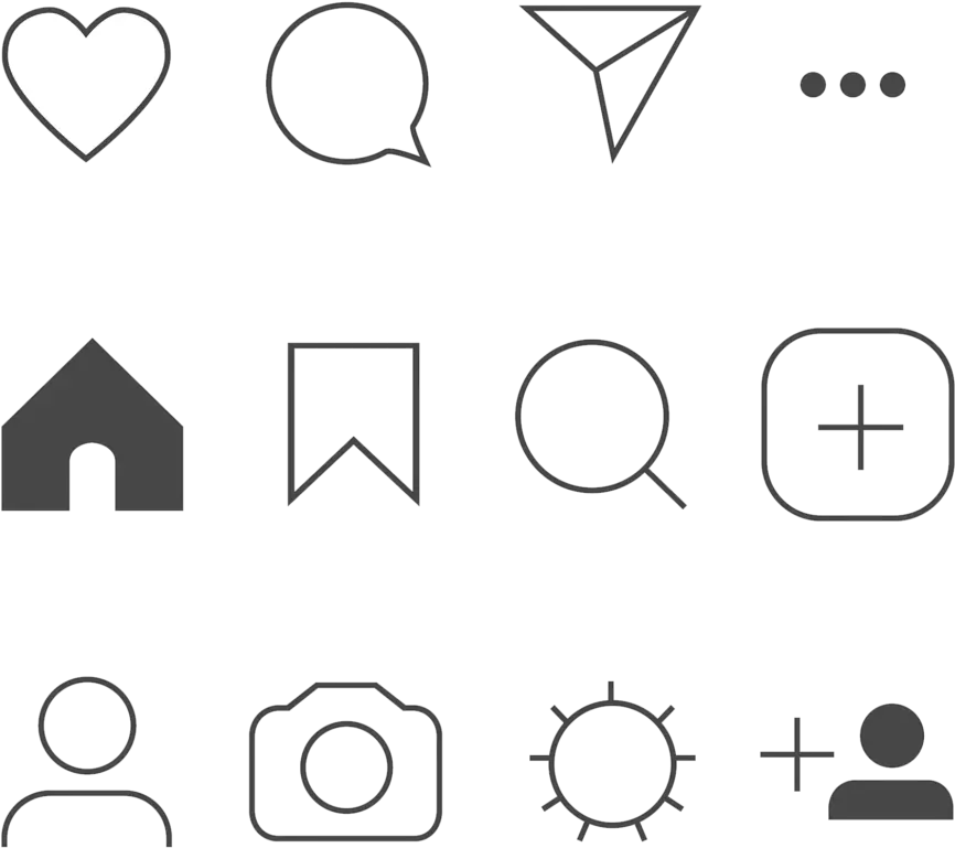 All Instagram Icons Png