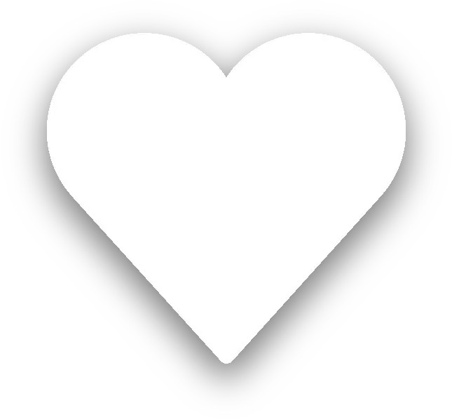 White Heart Vector Png