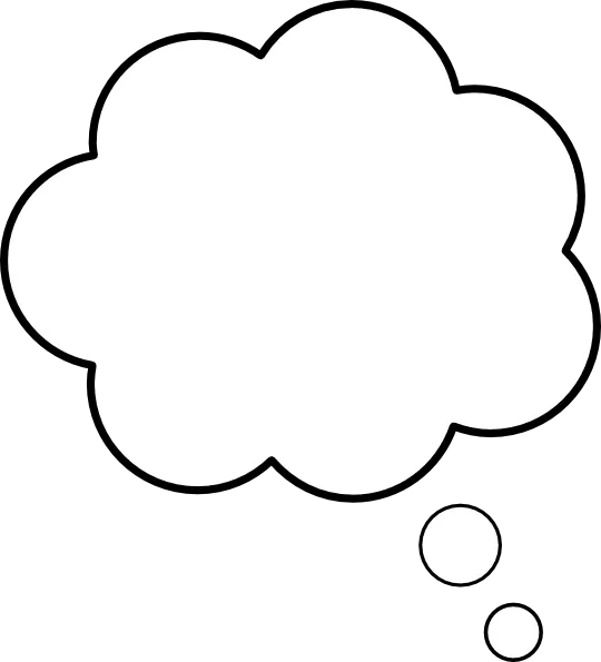 White Thought Bubble Png White Thought Bubble Transparent