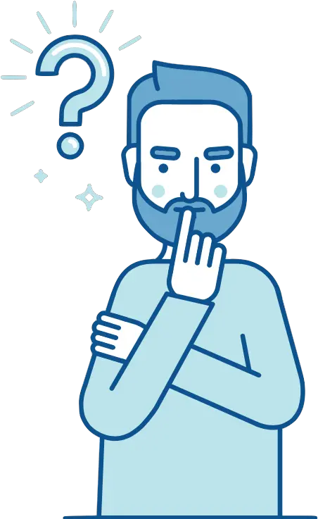 Transparent Guy Thinking Png Illustration Question Mark Idea Icon