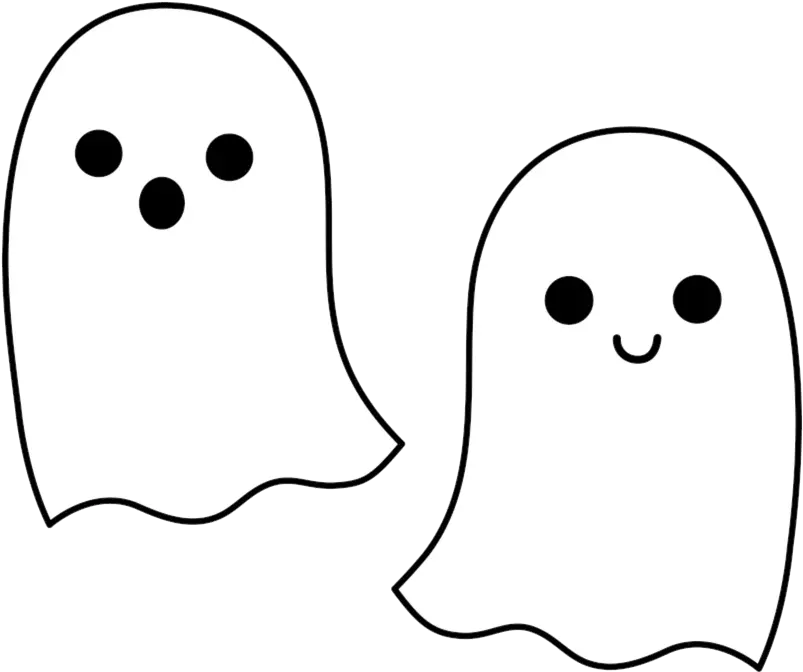 Ghost Cartoon Cute Clipart Free Images Transparent Cute Ghost Coloring Pages