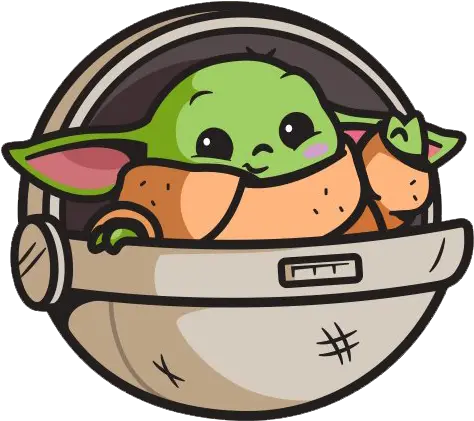 Star Wars Cute Baby Yoda Png Transparent Image Baby Yoda Drawing Cute