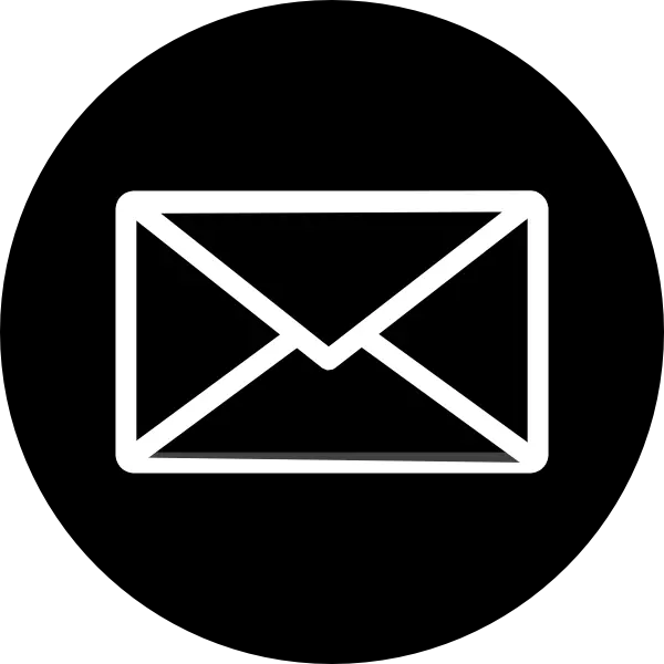 Email Icon Black Circle Envelope Email Icon Png Black