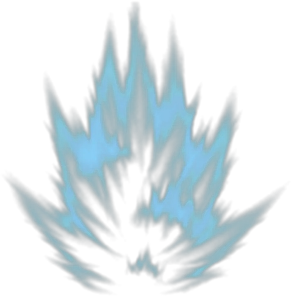 Transparent Burst Blue Light Dragon Ball Aura Png