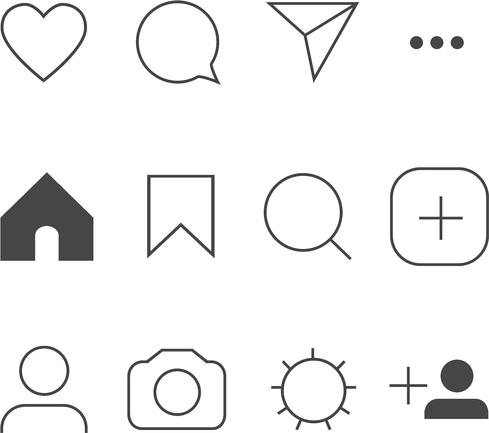 All Instagram Icons Png