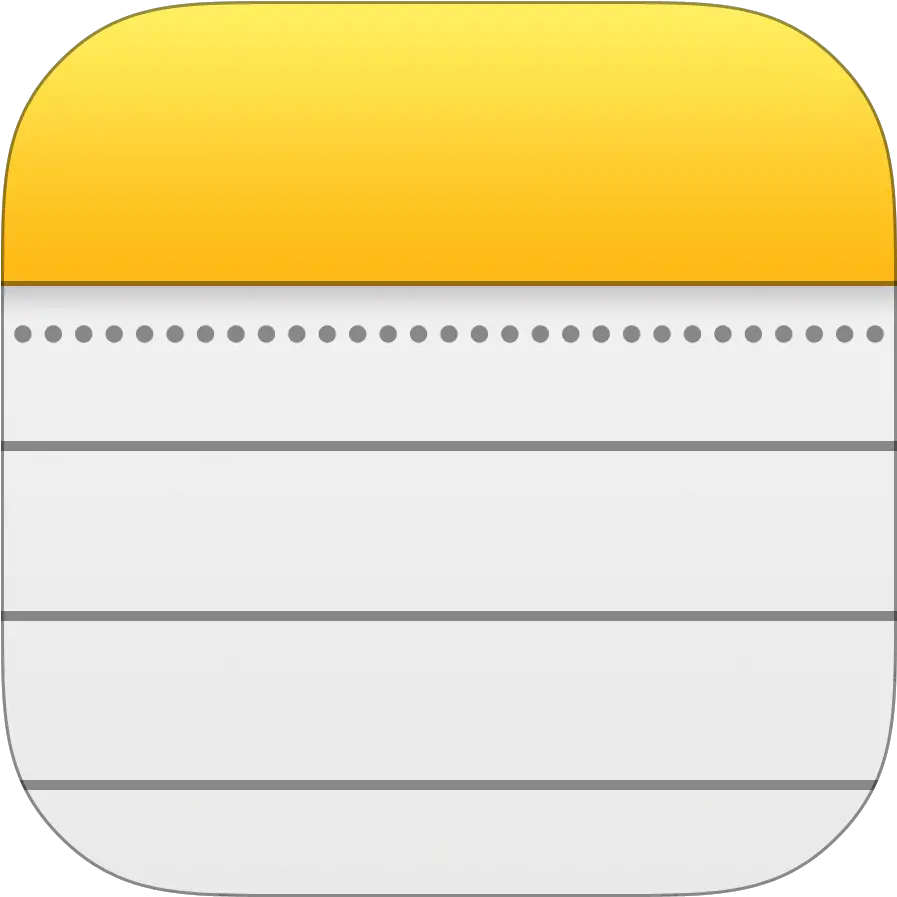 Iphone Notes App Icon Notes Icon On Phone
