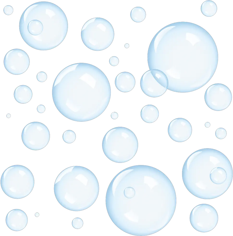 1 White Bubbles Png Background Black