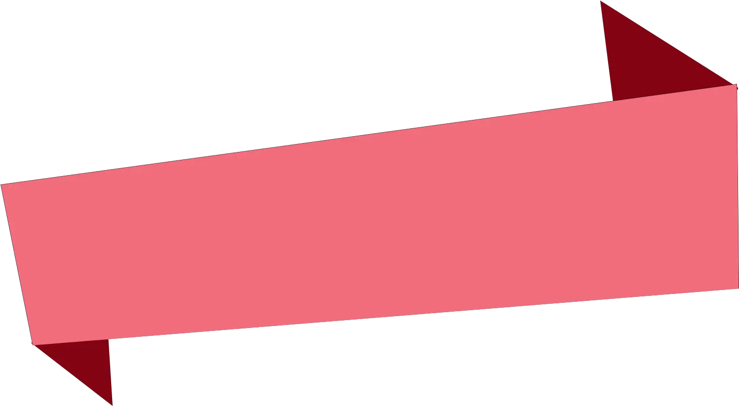 Transparent Banner Shape Png Pink Banner Png