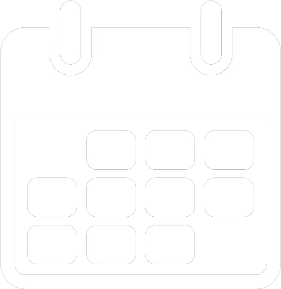 Transparent White Calendar Icon Png Black-and-white