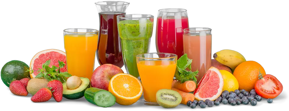 Various Fruit And Vegetable Smoothies