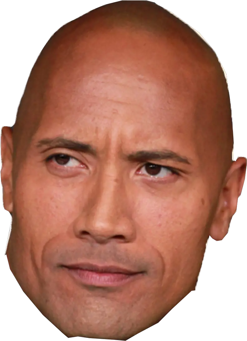 The Rock Head Png- Dwayne Johnson Transparent