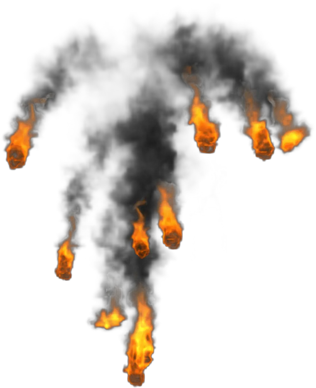 Fire With Smoke Png