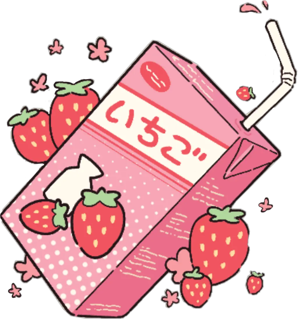 Aesthetic Strawberry Milk