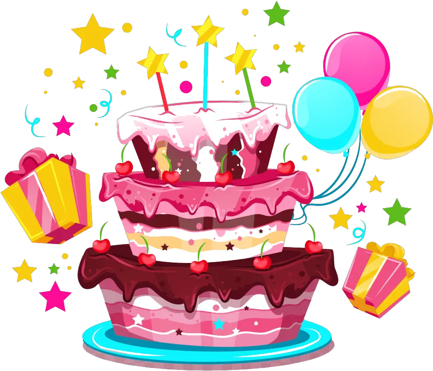 Birthday Cake Illustration Happy Birthday Cake Png