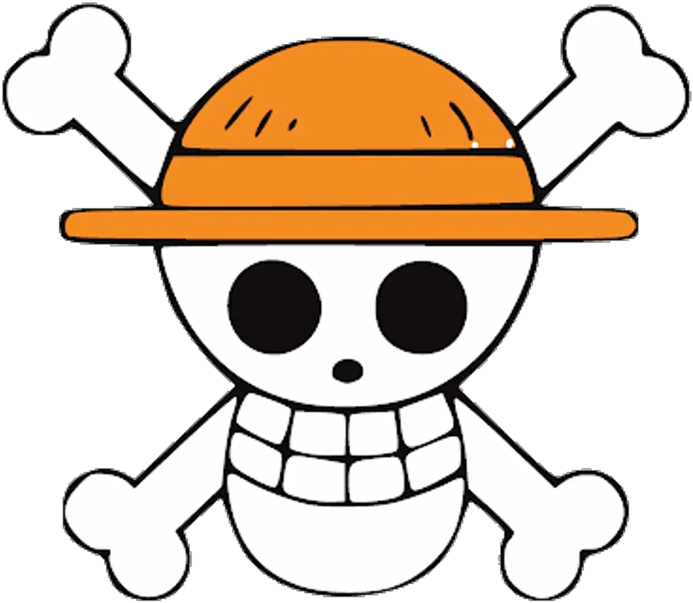 Onepiece Luffy Anime Pirate Pirata Logo Skull Caveira Custom Jolly Roger One Piece