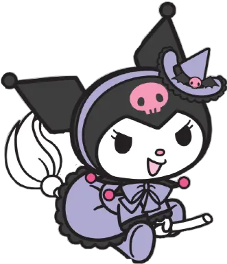 aesthetic lovecore cute soft kawaii kuromi black Kuromi Sanrio Png