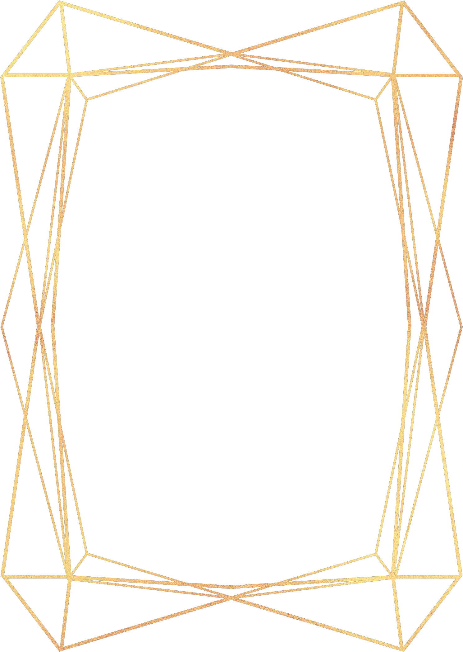 frame gold geometric frames ftestickers Picture Frame