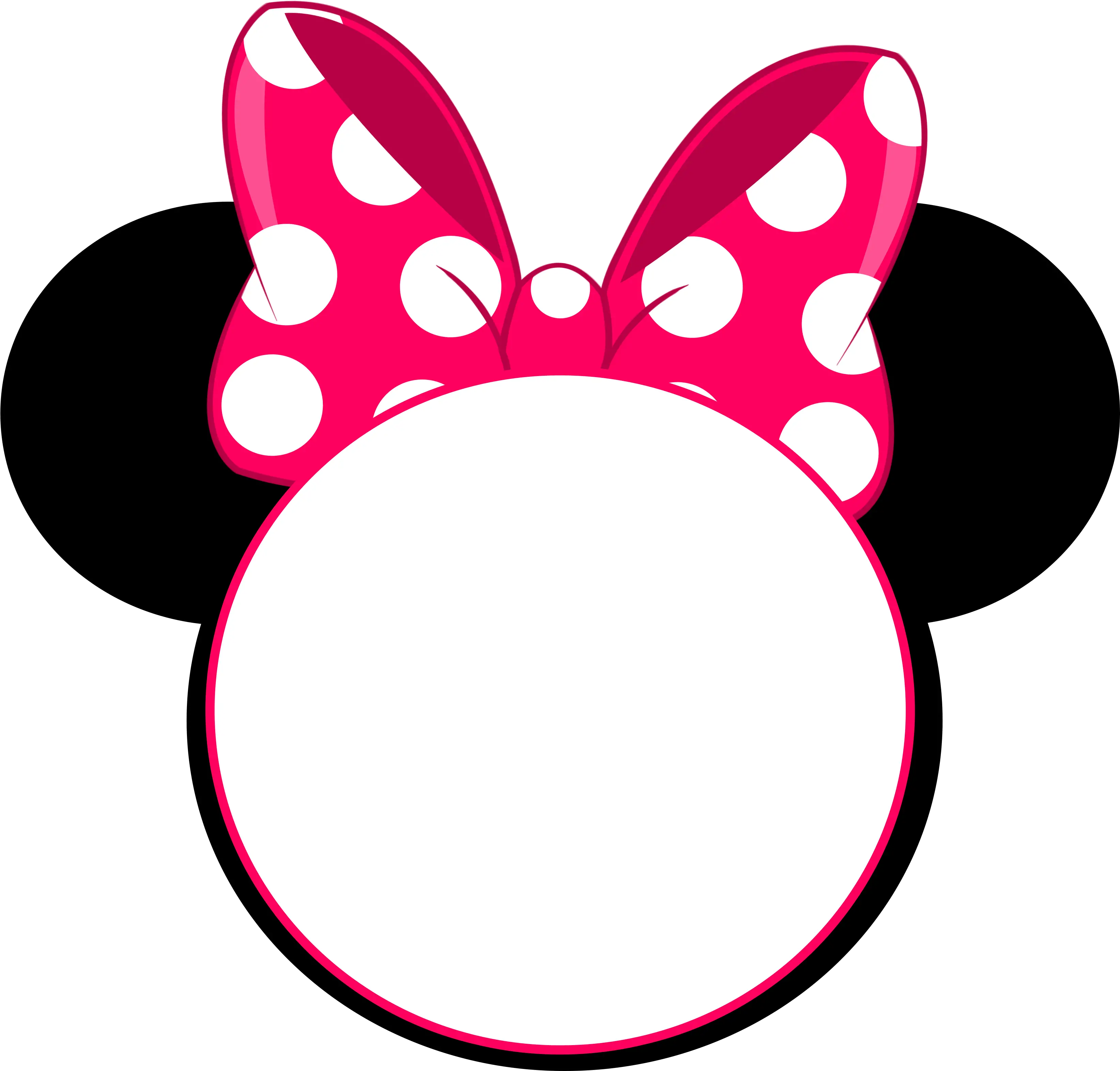 Minnie Mouse Head Invitation