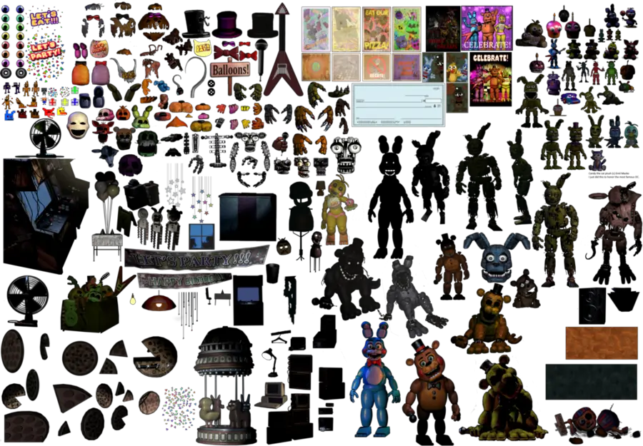 Fnaf Photoshop Resources Clipart Five Nights At Freddy Parts Fnaf