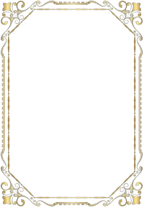 Free Png Border Frame Golden Png Images Transparent Certificate Border A4 Png