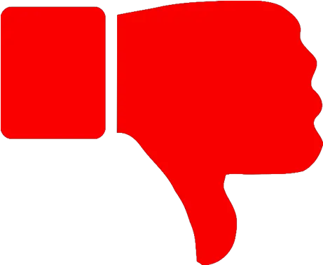 Dislike Png Red Thumb Down Transparent