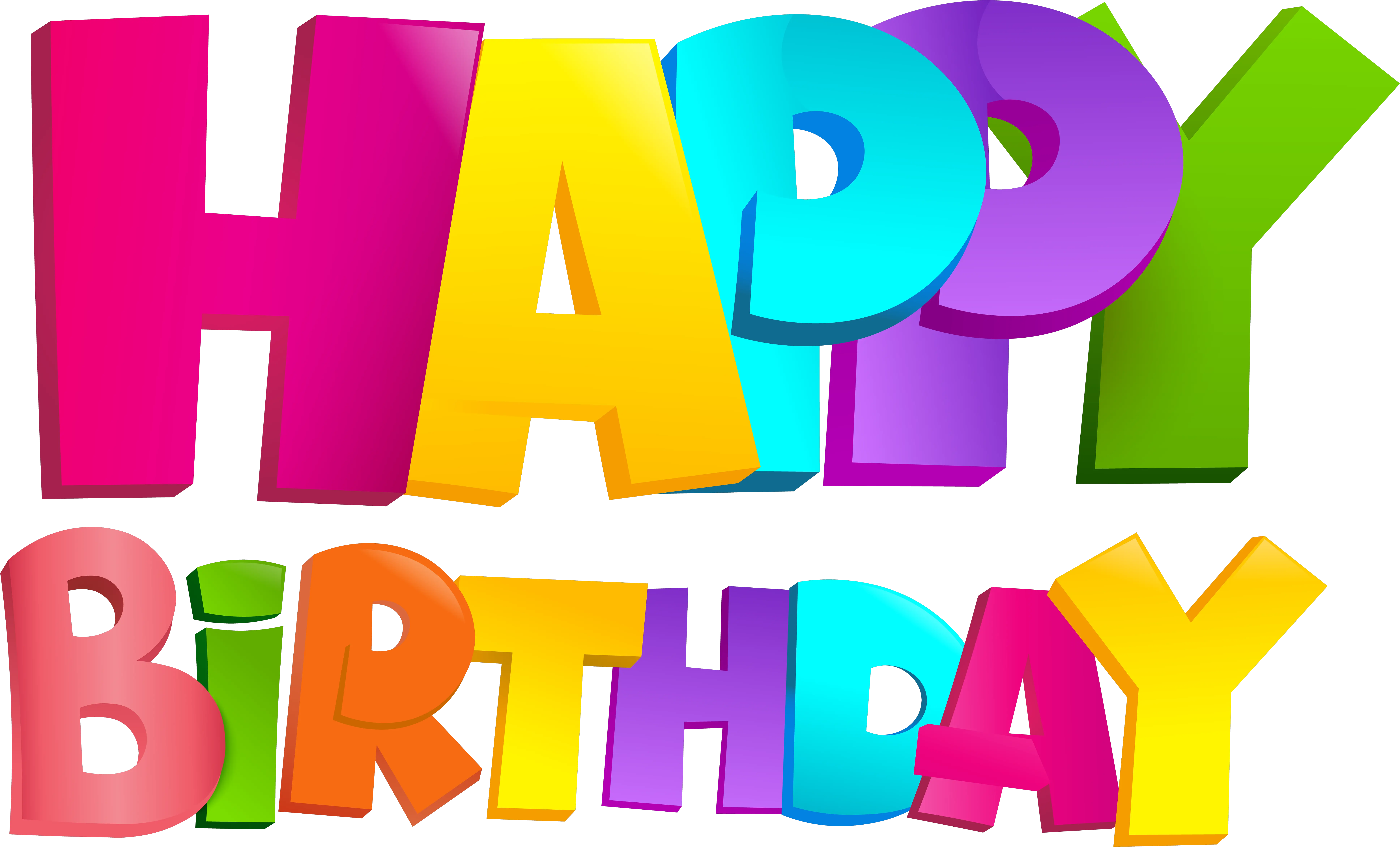 Happy Birthday Text Transparent Png Transparent Happy Birthday Clipart