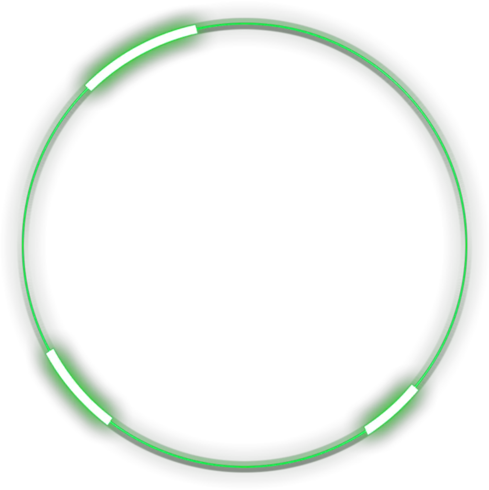 neon round green freetoedit circle frame border Round Neon Frame Png