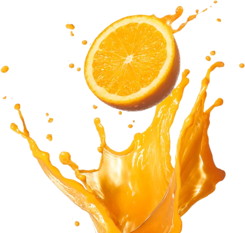 Transparent Tangerine Clipart Orange Juice Splash Png