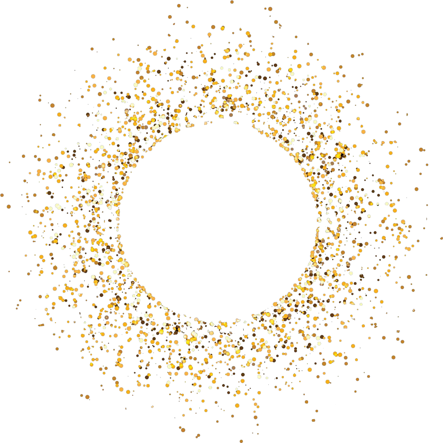 Glitter Png Pic Gold Glitter Circle Png Transparent