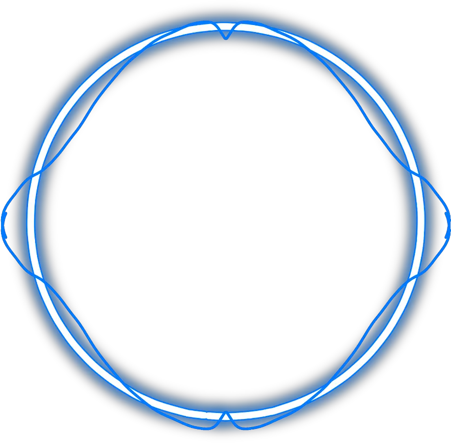 neon round blue freetoedit circle frame border Blue Neon Circle Png