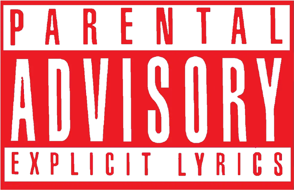 parental advisory explicit content lyrics music Red Parental Advisory Png