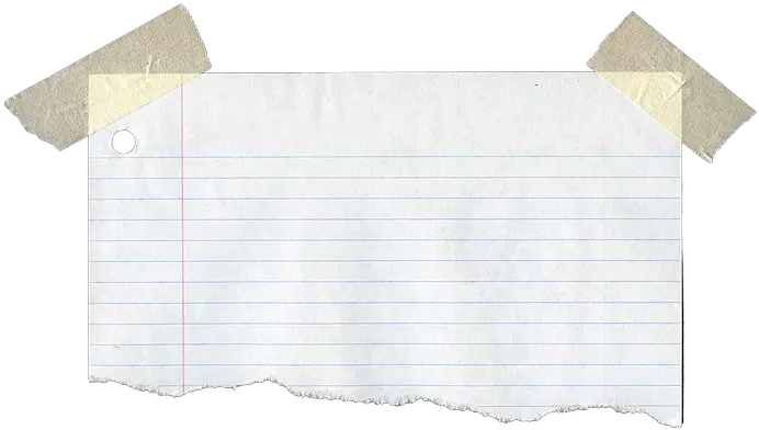 Ripped Notebook Paper Png