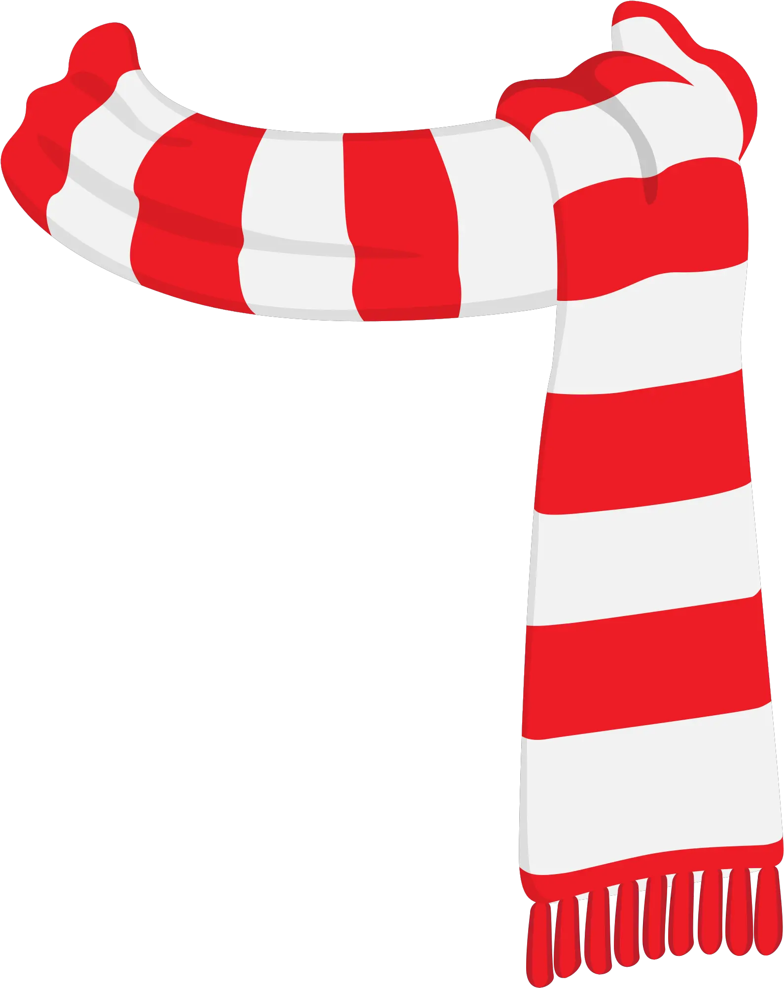 Striped Christmas Scarf Png