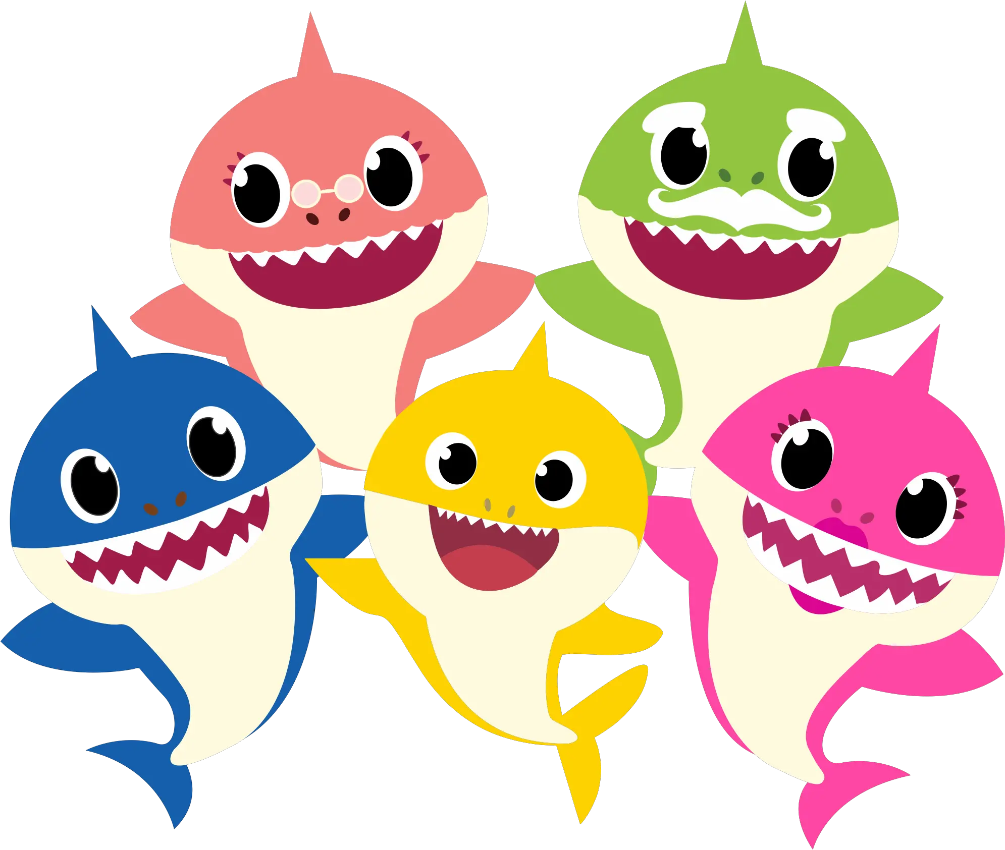 Baby Shark Family Png