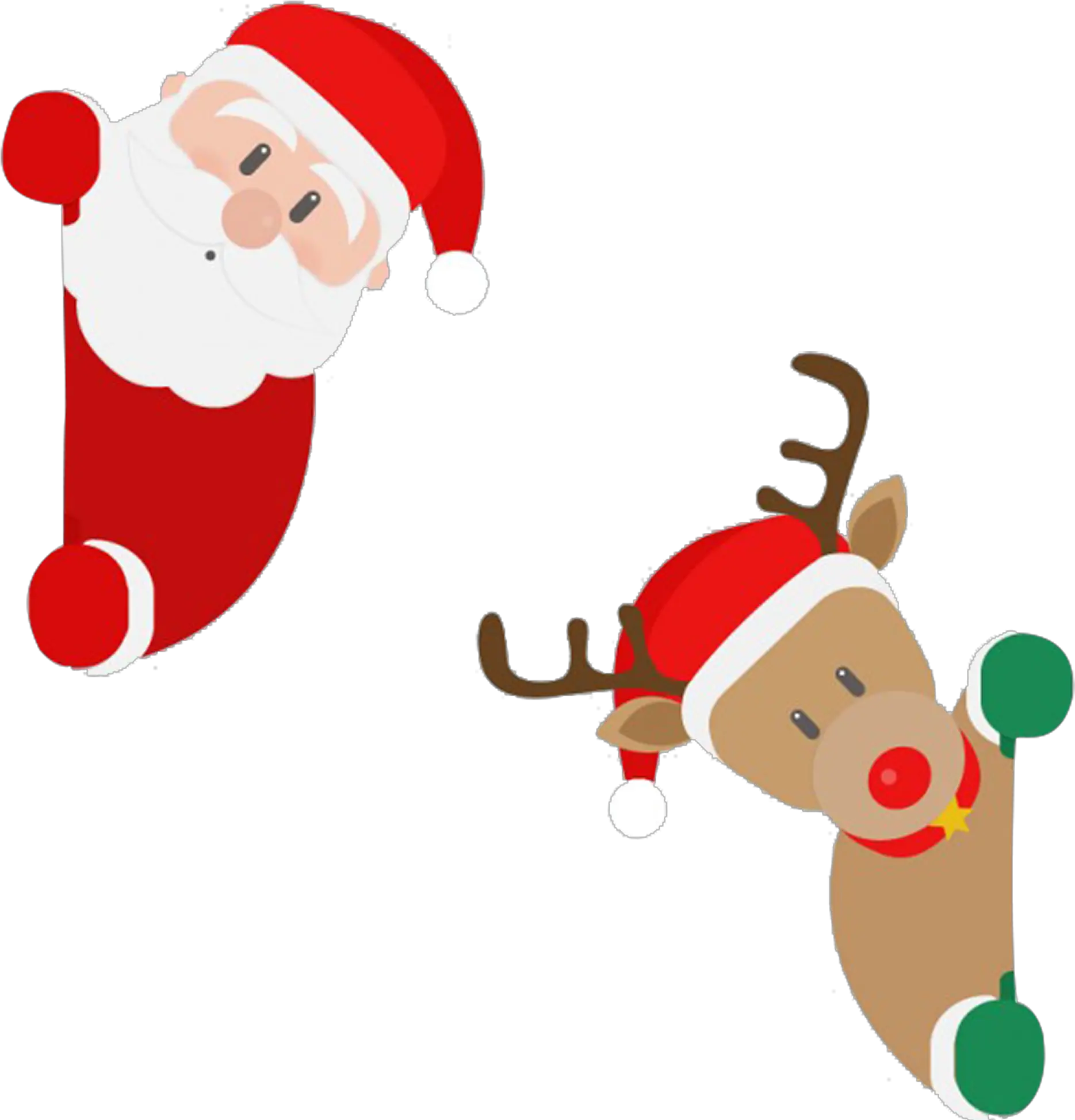 Santa Transparent Background Christmas Clipart