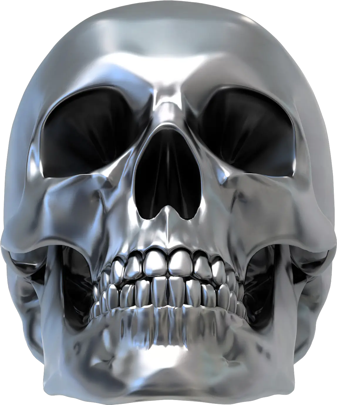 3d Skull Png Metallic Skull