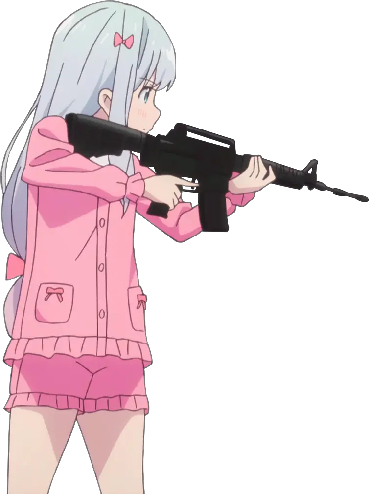 Anime Girl With Gun Meme