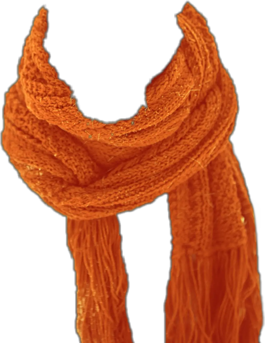 orange scarf knitscarf muffler neckwear Picsart Scarf Png For Editing