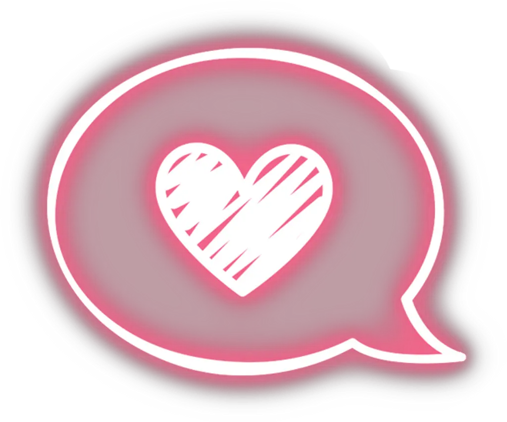 Message Heart Pink Overlay Tumblr Cute Kawaii Neon Transparent Purple Aesthetic Sticker