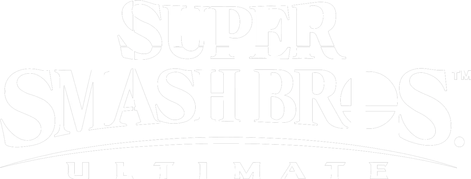 Super Smash Bros Ultimate Logo White Transparent