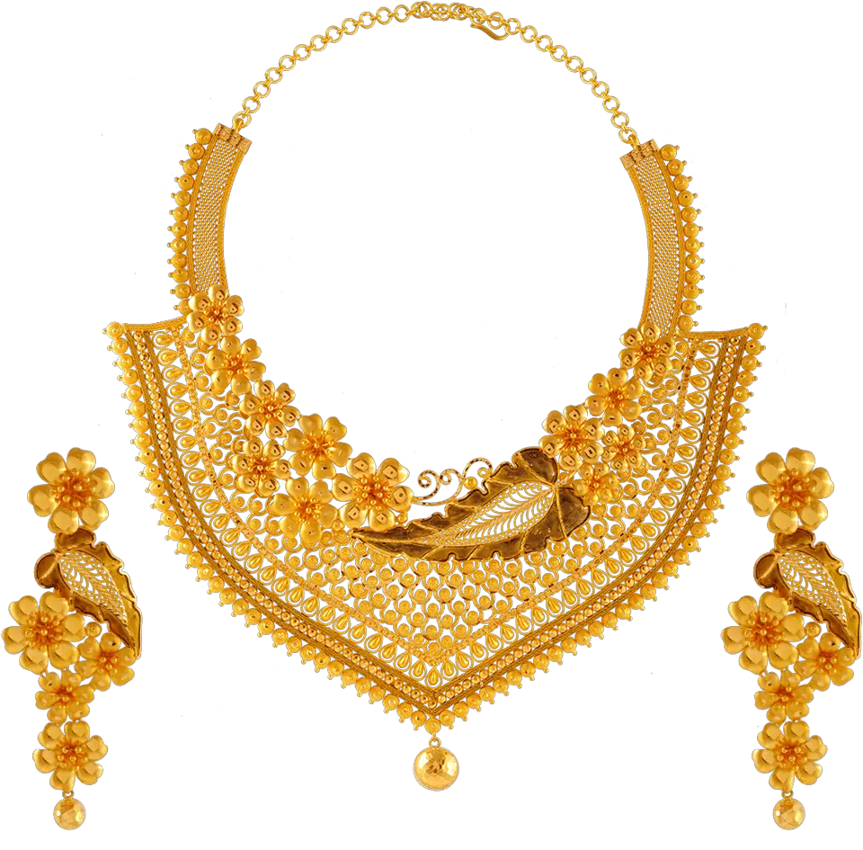 22k Gold Necklace Set Necklace