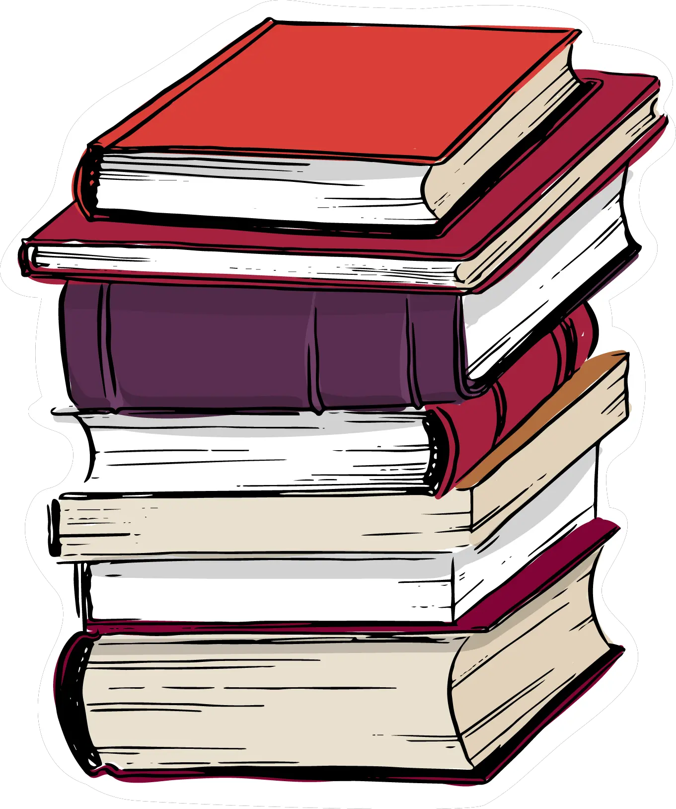 Cartoon Books Png Download Transparent Background Books Cartoon Png