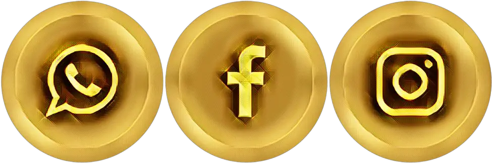 logo dorado facebook instagram whatsapp Logo De Instagram Png Dorado