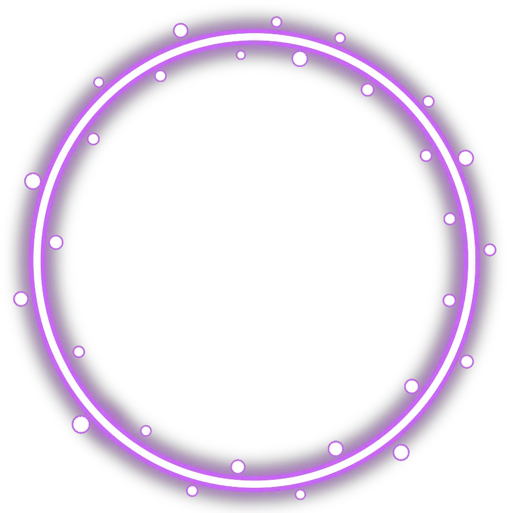 neon round purple freetoedit circle frame border Transparent Neon Circle Png