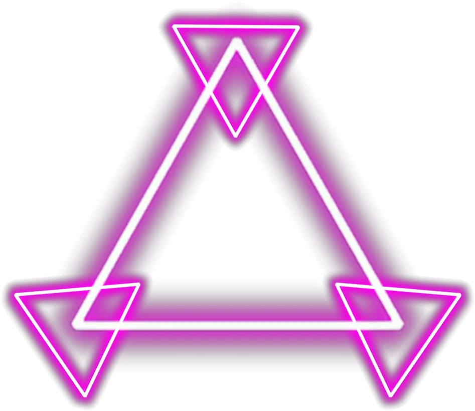 circle neoncircle circleneon triangle neontriangle Neon Triangle Png