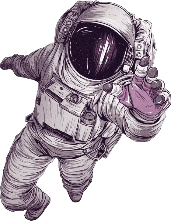 Drawing Astronaut In Space