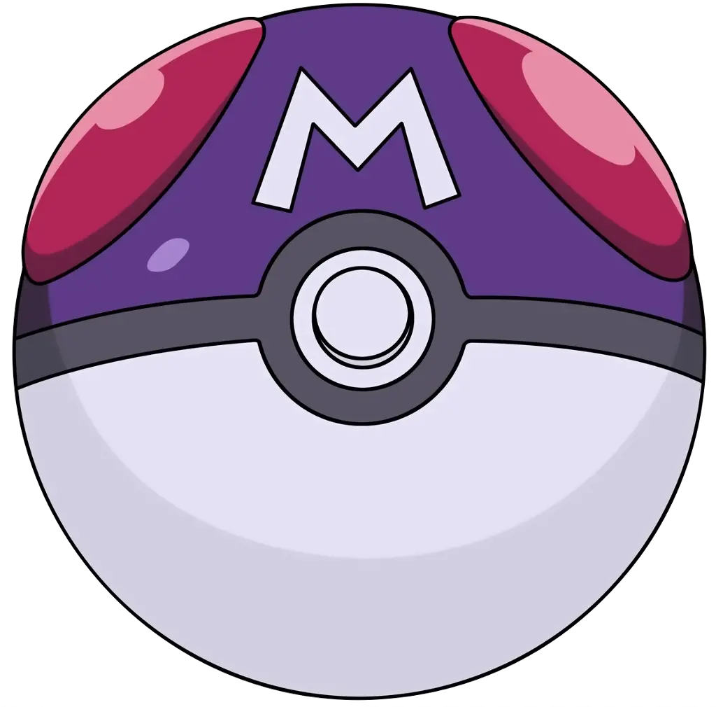 pokeballs Pokemon Master Ball Png