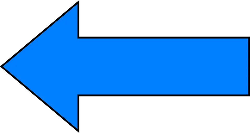 Transparent Arrow Pointing Right Png Blue Left Arrow Symbol