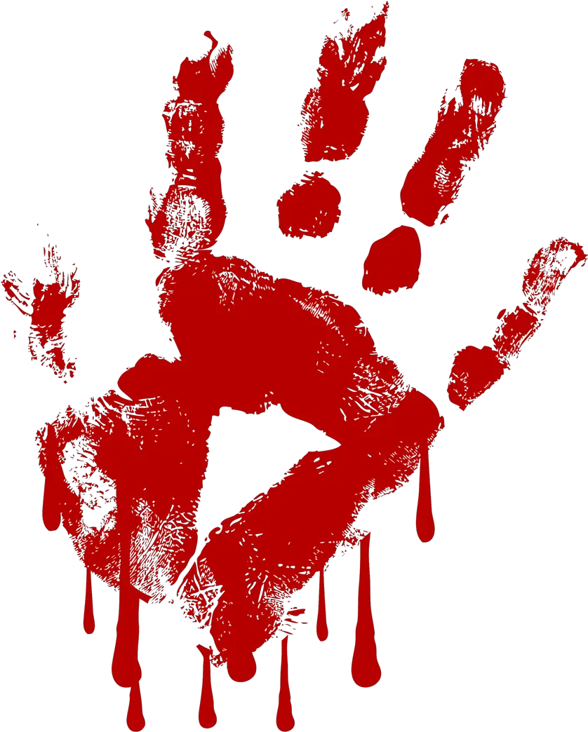 Bloody Hand Png Blood Hand Transparent Background