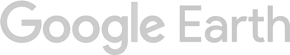 White Google Earth Logo